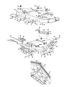 Deck Mower 60-Inch Diagram and Parts List for S6031-KW 53CI8DU6050-31HP Cub Cadet Lawn Tractor